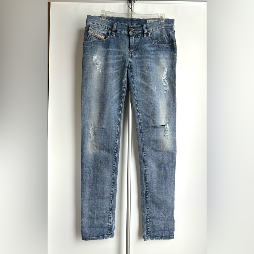 DIESEL Vintage Y2K Getlegg 8880J Wash Distressed Stretch Slim Skinny Jeans Sz 27 - Picture 4 of 14